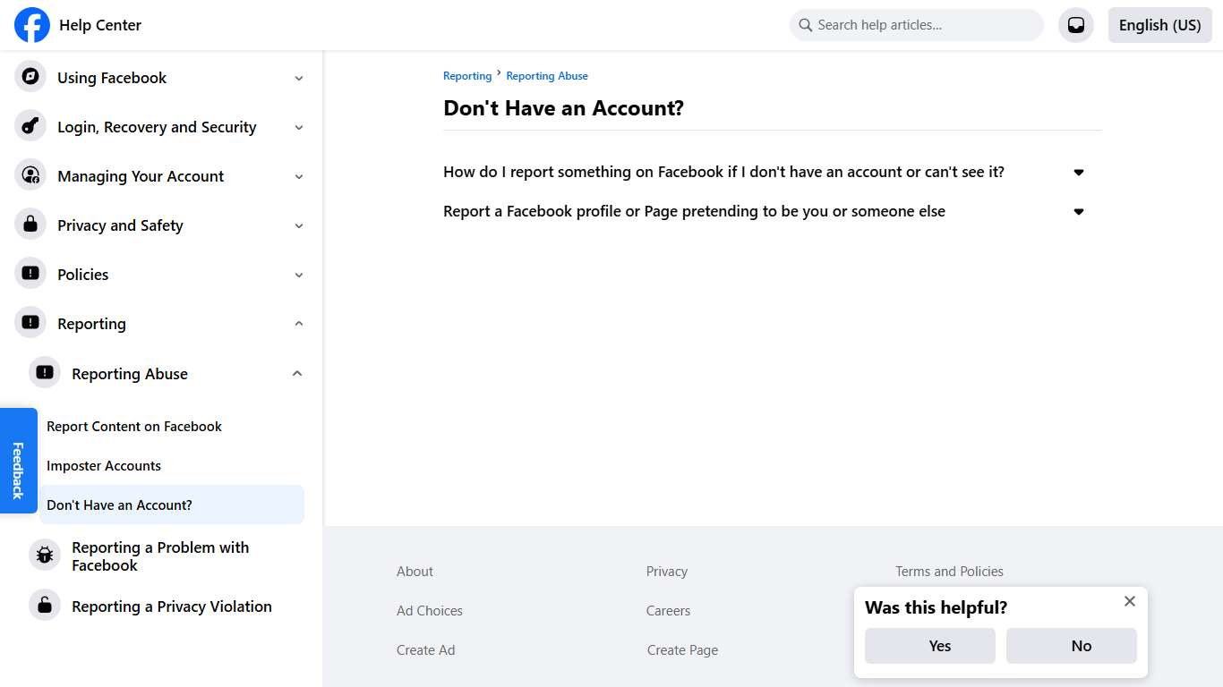 Don't Have an Account? | Facebook Help Center